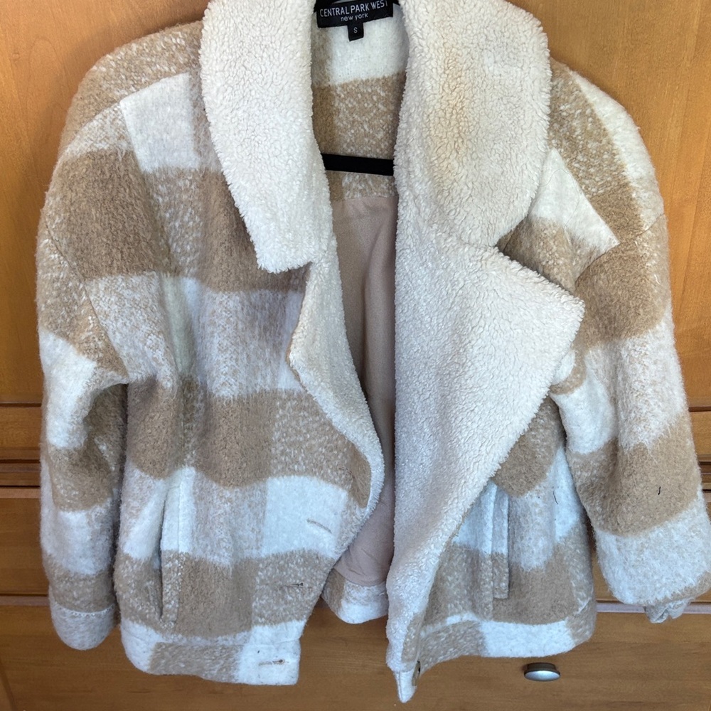 Central Park West Johnie Plaid Jacket